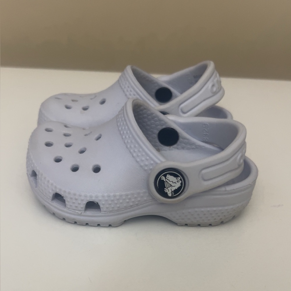 CROCS Kids Light Gray Clogs